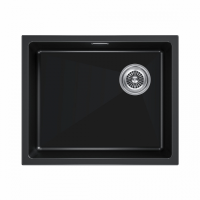 Мойка Paulmark Мойка LUMI 55UNI-SKEW, IT-GRANIT, LU55SK-BLM, черный, 555х440, Paulmark - купить за 16&nbsp;747.06 ₽ в Москве с доставкой по РФ