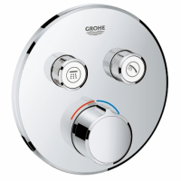 Смеситель для ванны/душа GROHE Grohtherm SmartControl 29145000 хром - купить за 77&nbsp;638.82 ₽ в Москве с доставкой по РФ