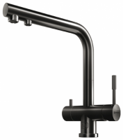 Смеситель для мойки Omoikiri Nagano-PVD-GM 35 вороненая сталь 4994179 - купить за 30&nbsp;588 ₽ в Москве с доставкой по РФ