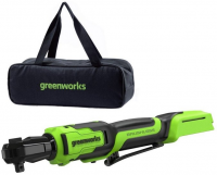 Гайковерт-трещотка аккумуляторная GreenWorks GD24RW 3804007CUA - купить за 10&nbsp;887.06 ₽ в Москве с доставкой по РФ