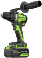 Дрель-шуруповерт GreenWorks GD24DD90 3707507CUB - купить за 12&nbsp;702 ₽ в Москве с доставкой по РФ