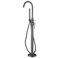Смеситель напольный для ванны Abber Wasser Kreis AF8115NG никель - купить за 72&nbsp;251.76 ₽ в Москве с доставкой по РФ