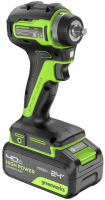 Гайковерт ударный GreenWorks G24IW200 3803607CUB - купить за 9&nbsp;070.59 ₽ в Москве с доставкой по РФ