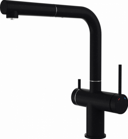 Смеситель для кухни Rivelato BRENTA 1574530 nero - купить онлайн, цена 15 409.41 ₽, стоимость доставки по МСК и РФ от 300 рублей, заказать сейчас! Смеситель для кухни Rivelato BRENTA 1574530 nero купить за 15 409.41 ₽ в Москве с доставкой по РФ