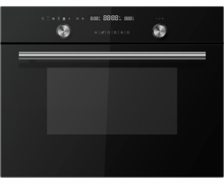 Компактный духовой шкаф Midea TF944EG9-BL — вид спереди Компактный духовой шкаф Midea TF944EG9-BL — детальное фото