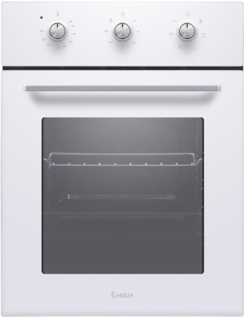 Электрический духовой шкаф Evelux EO 410 W - купить онлайн, цена 30 920 ₽, стоимость доставки по МСК и РФ от 300 рублей, заказать сейчас! Электрический духовой шкаф Evelux EO 410 W купить за 30 920 ₽ в Москве с доставкой по РФ