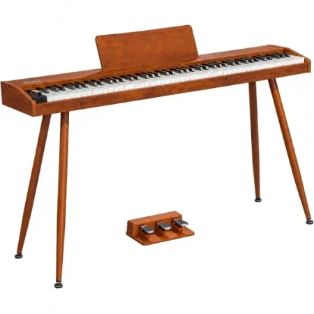 Цифровое пианино TESLER STZ-8820 WALNUT WOOD — вид спереди Цифровое пианино TESLER STZ-8820 WALNUT WOOD — детальное фото
