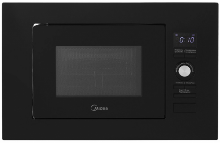 Встраиваемая микроволновая печь Midea AG820BJU-BL - купить онлайн, цена 19 605.88 ₽, стоимость доставки по МСК и РФ от 300 рублей, заказать сейчас! Встраиваемая микроволновая печь Midea AG820BJU-BL купить за 19 605.88 ₽ в Москве с доставкой по РФ