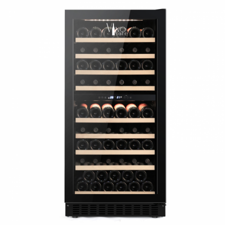 Винный шкаф Vinosafe VSN110BD — вид спереди Винный шкаф Vinosafe VSN110BD — детальное фото